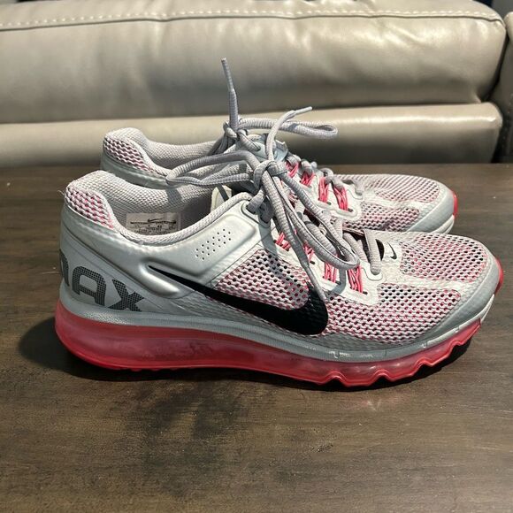 Nike Shoes - Nike Airmax 360 hot pink silver and black 7Y/W8.5
